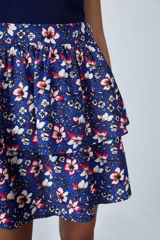 Jupe volantée Mordern gypset - Bleu marine