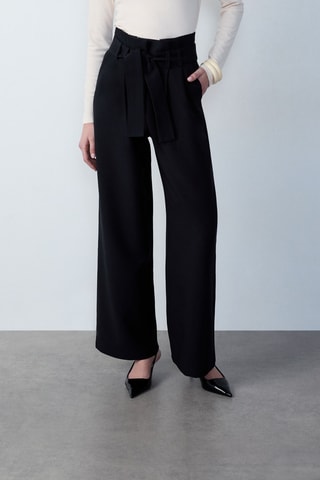Pantalon taille haute Afternoon Light - Bleu nuit