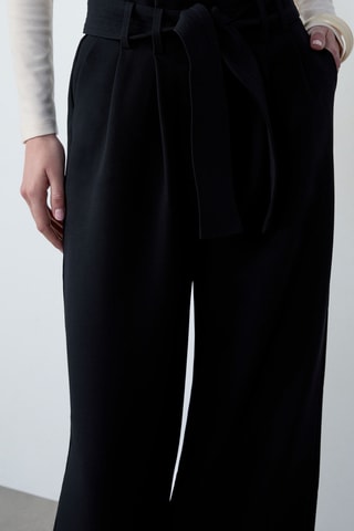 Pantalon taille haute Afternoon Light - Bleu nuit