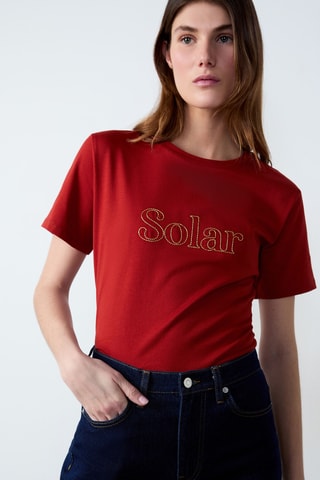 T-shirt Afternoon Light - Rouge
