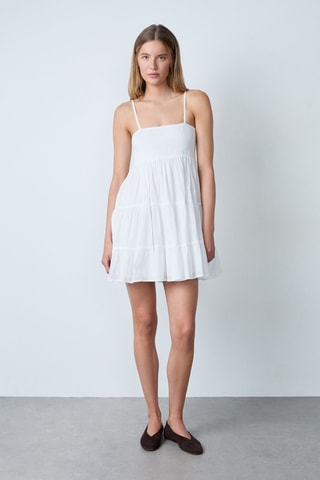 Robe patineuse Vintage st tropez - Blanc