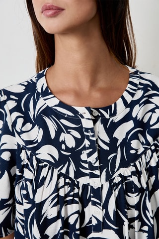 Blouse Capsule - Bleu marine et blanc
