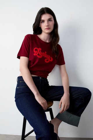 T-shirt Cowboy - Bordeaux