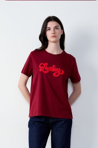 T-shirt Cowboy - Bordeaux