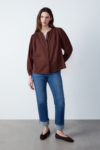 Chemisier Boulevard Beaumarchais - Marron