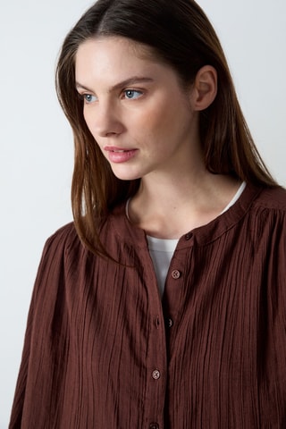 Chemisier Boulevard Beaumarchais - Marron