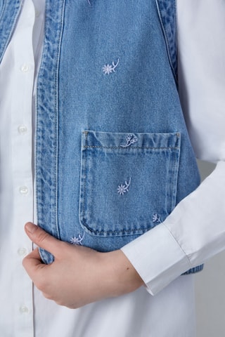 Gilet en jean Capsule - Bleu