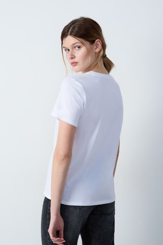 T-shirt Abstract Poetry - Blanc