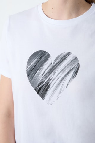 T-shirt Abstract Poetry - Blanc