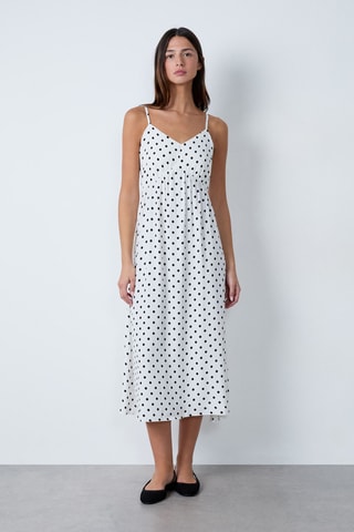 Robe midi Essentiel - Blanc
