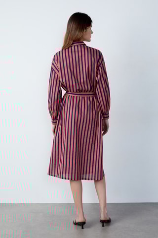 Robe chemise Afternoon Light - Rose et bleu marine