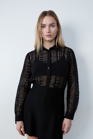 Jupe patineuse taille haute Boulevard Beaumarchais - Noir