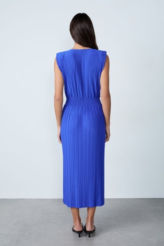 Robe plissée Mordern Gypset - Bleu électrique