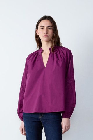 Blouse Marche Aux Fleurs - Violet