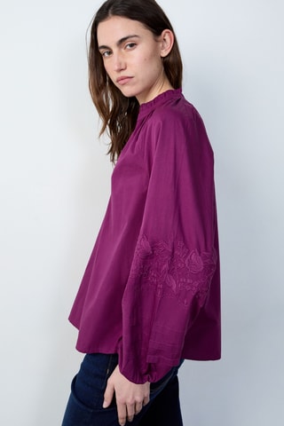 Blouse Marche Aux Fleurs - Violet