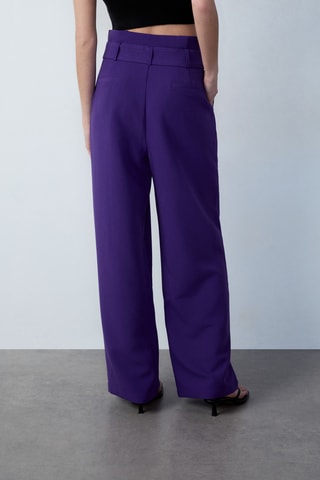 Pantalon taille haute Afternoon Light - Violet