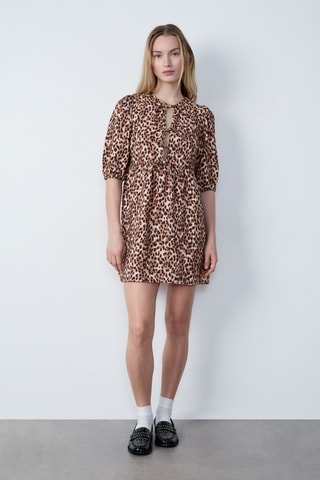 Robe patineuse Boulevard Beaumarchais - Marron