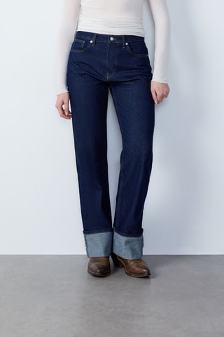 Jean taille haute RDV Au Studio - Bleu marine