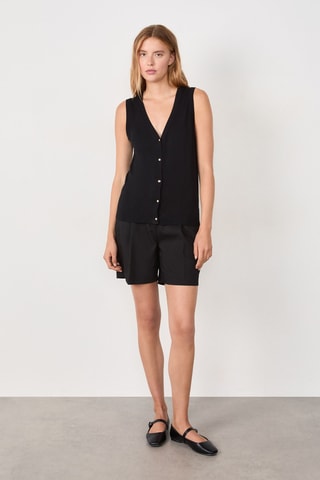 Gilet sans manches Essentiel - Noir