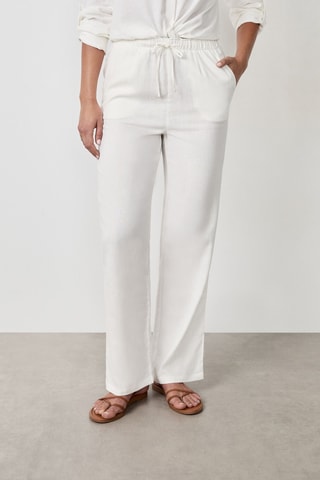 Pantalon en lin Essentiel - Blanc