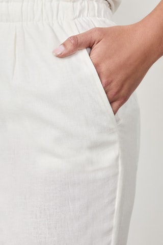 Pantalon en lin Essentiel - Blanc