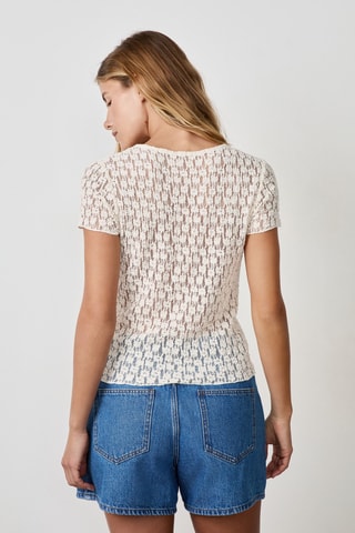 Top en guipure Coastal Cowgirl - Blanc