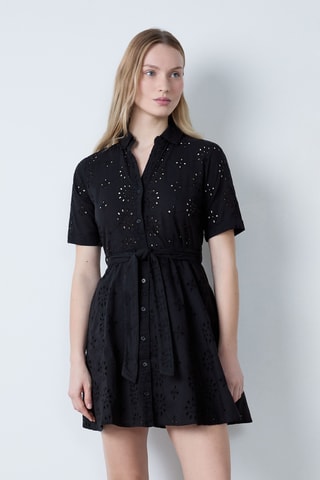 Robe chemise Essentiel - Noir