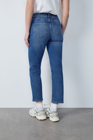 Jean 7/8 Capsule Fleurs - Bleu