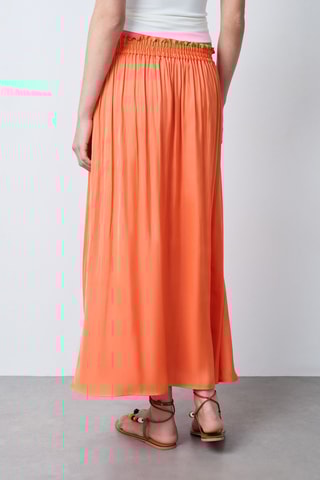 Jupe longue Vintage St Tropez - Orange
