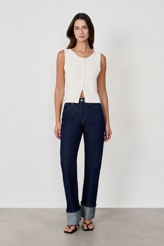 Gilet sans manches Timeless Summer - Blanc