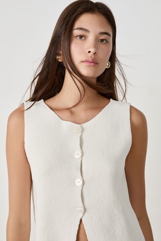 Gilet sans manches Timeless Summer - Blanc