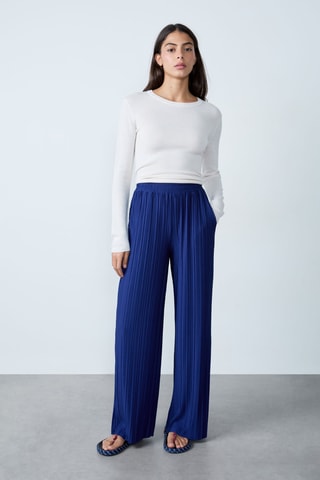 Pantalon plissée Mordern Gypset - Bleu roi