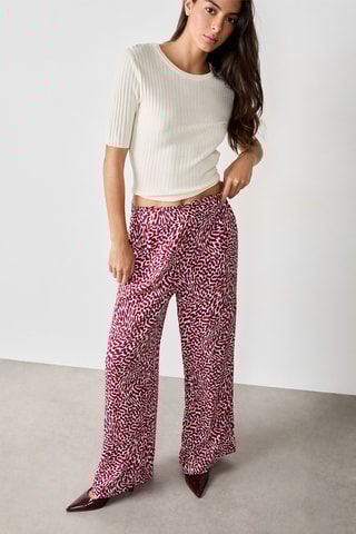Pantalon Vintage St Tropez - Bordeaux et blanc