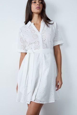 Robe chemise Essentiel - Blanc