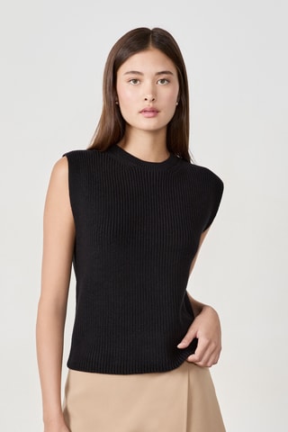 Pull sans manches Timeless Summer - Noir