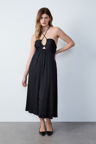 Robe plissée On The Guest Liste - Noir