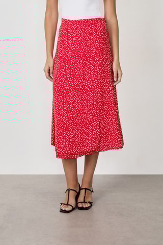 Jupe portefeuille French Girl Era - Rouge