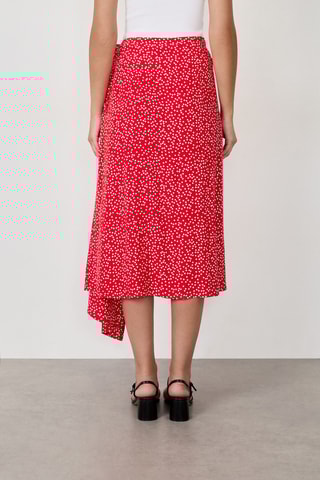 Jupe portefeuille French Girl Era - Rouge