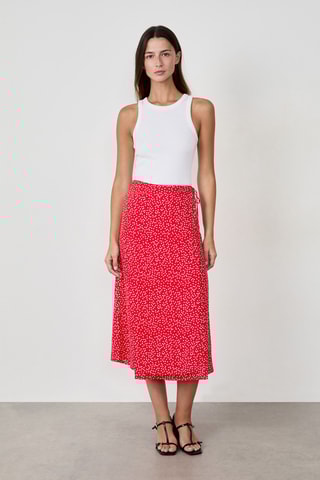 Jupe portefeuille French Girl Era - Rouge