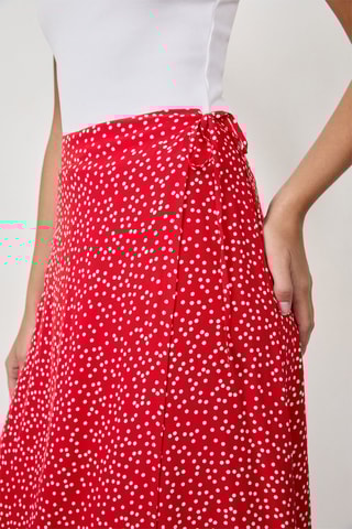 Jupe portefeuille French Girl Era - Rouge