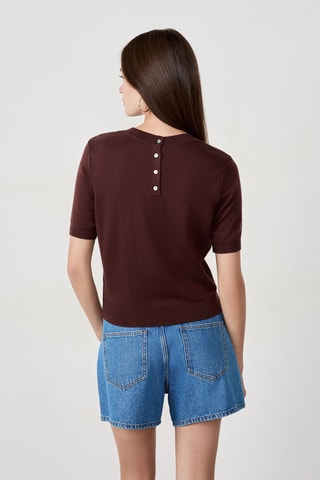 T-shirt Timeless Summer - Marron