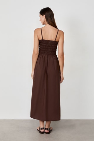 Robe midi Timeless Summer - Marron