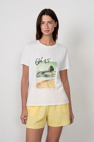 T-shirt Craty Retreat - Blanc