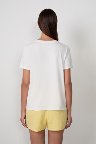 T-shirt Craty Retreat - Blanc