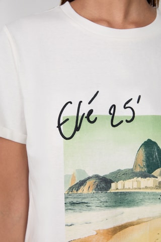 T-shirt Craty Retreat - Blanc