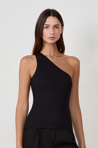 Top asymétrique Timeless Summer - Noir