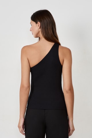 Top asymétrique Timeless Summer - Noir