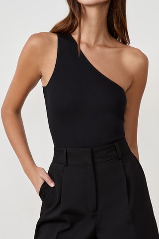 Top asymétrique Timeless Summer - Noir