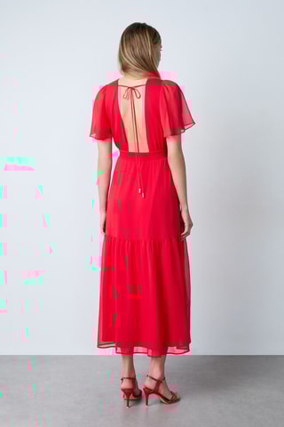 Robe midi On the guest liste - Rouge