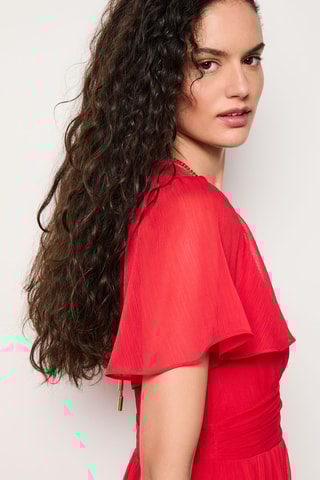 Robe midi On the guest liste - Rouge